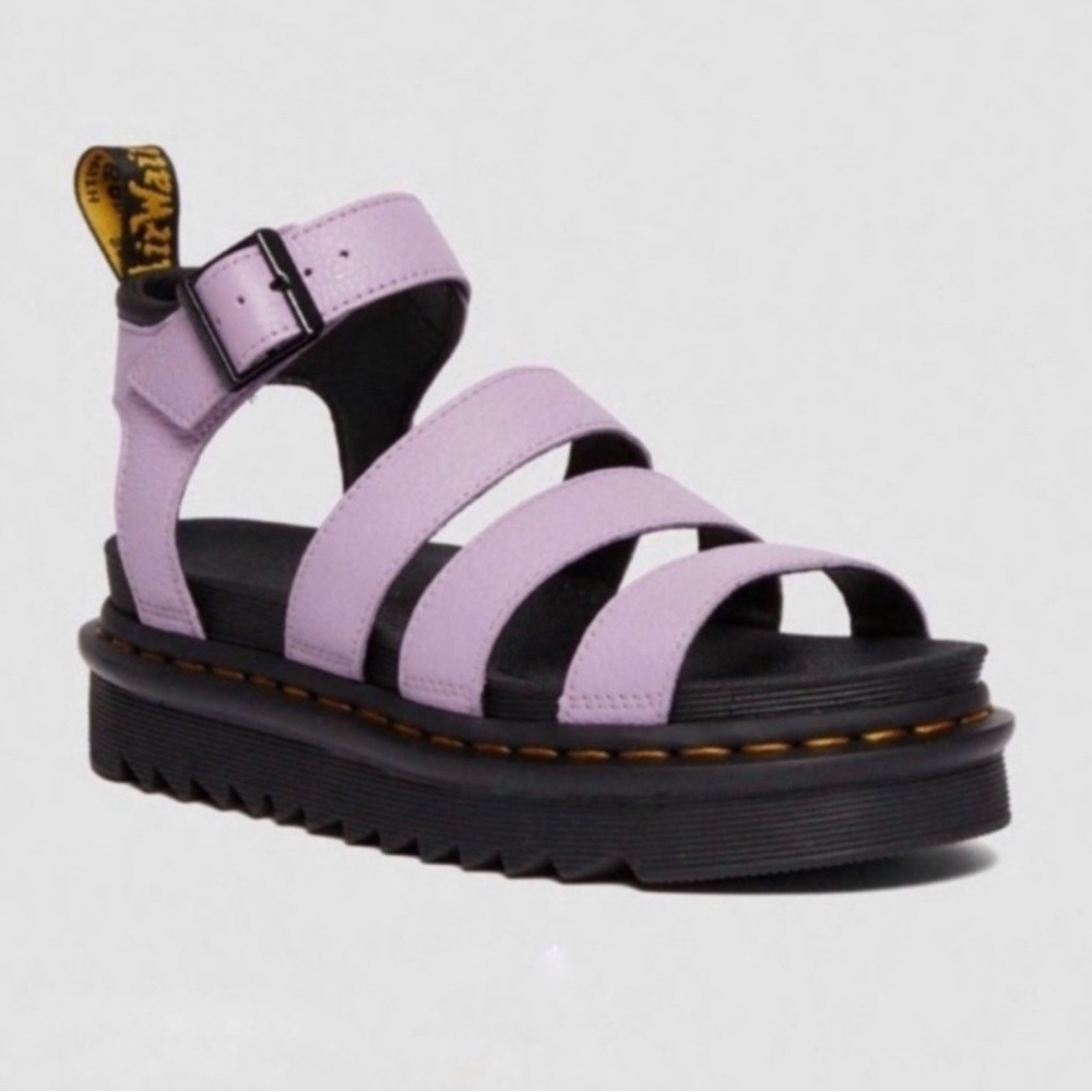 Dr. Martens Blaire Sandals – Lilac, Size 6, Brand New + Free Dubbin